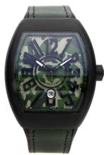 Thumbnail von Franck Muller Vanguard Camouflage Titan PVD Automatik Armband Leder Kautschuk Faltschließe 53x44mm Box&Pap. Full Set Neu