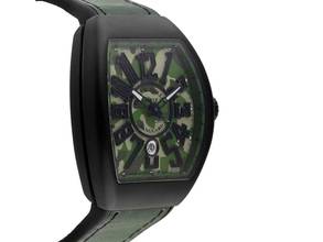 Thumbnail von Franck Muller Vanguard Camouflage Titan PVD Automatik Armband Leder Kautschuk Faltschließe 53x44mm Box&Pap. Full Set Neu