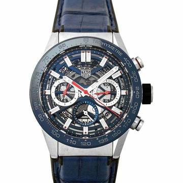  TAG Heuer Carrera CBG2011.FC6430 - Carrera Calibre Heuer 02 43mm Automatic Skeleton Dial Men's Watch </h1> 