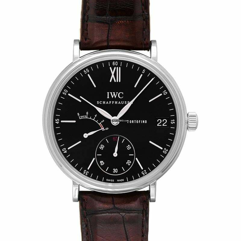  IWC Portofino Handaufzug IW510102 - Portofino Hand-Wound Eight Days Manual-winding Black Dial Men's Watch </h1> 