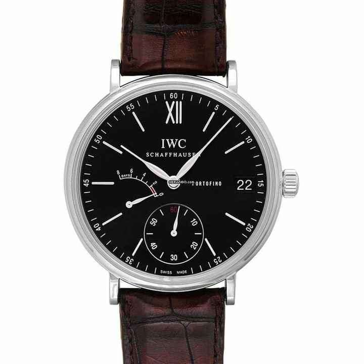  IWC Portofino Handaufzug IW510102 - Portofino Hand-Wound Eight Days Manual-winding Black Dial Men's Watch </h1> 