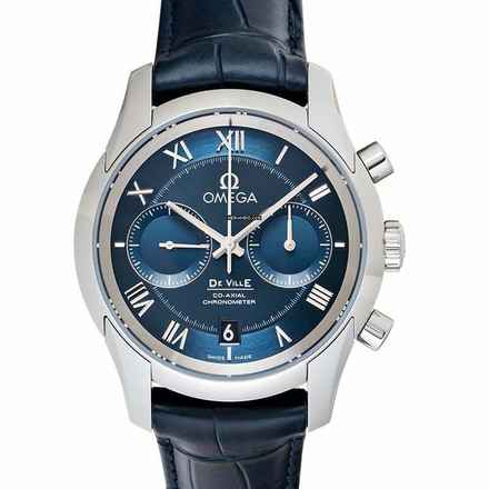  Omega De Ville Co-Axial 431.13.42.51.03.001 - De Ville Co-Axial Chronograph 42 mm Automatic Blue Dial Men's Watch </h1> 