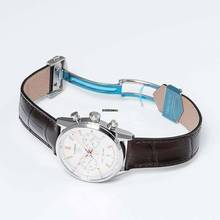 Thumbnail von TAG Heuer Carrera CBN2013.FC6483 - Carrera Chronograph Automatic White Dial Brown Leather Strap Men's Watch </h1>