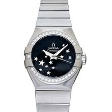 Thumbnail von Omega Constellation Ladies 123.15.27.20.01.001 - Constellation Automatic Black Dial Stainless Steel Ladies Watch </h1>
