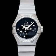 Thumbnail von Omega Constellation Ladies 123.15.27.20.01.001 - Constellation Automatic Black Dial Stainless Steel Ladies Watch </h1>