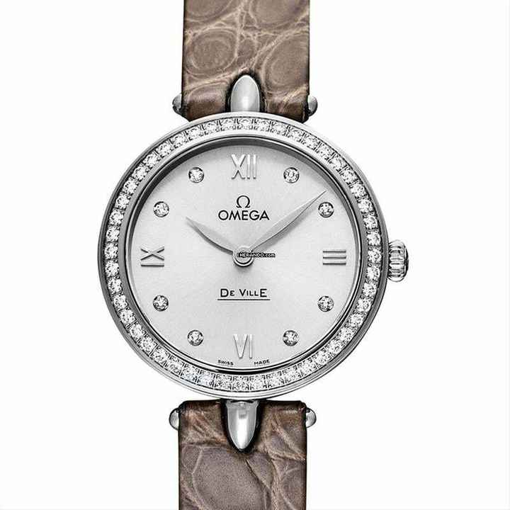  Omega De Ville Prestige 424.18.27.60.52.001 - De Ville Quartz Silver Dial Stainless Steel Ladies Watch </h1> 