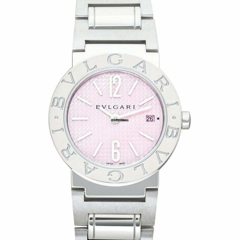  Bulgari Bulgari 101477 - Bvlgari Bvlgari Quartz Pink Dial Stainless Steel Ladies Watch </h1> 