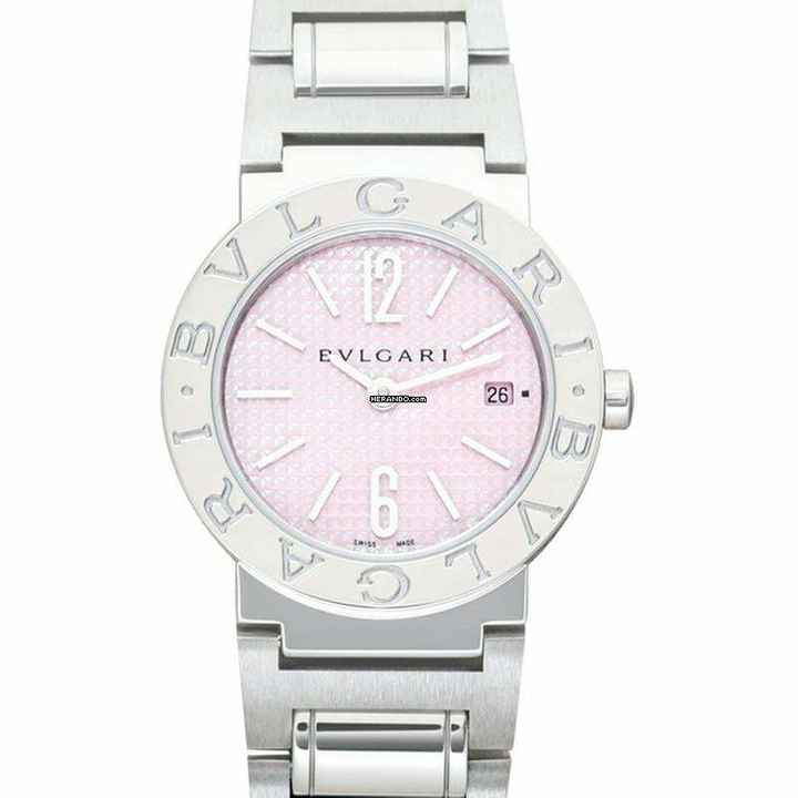  Bulgari Bulgari 101477 - Bvlgari Bvlgari Quartz Pink Dial Stainless Steel Ladies Watch </h1> 