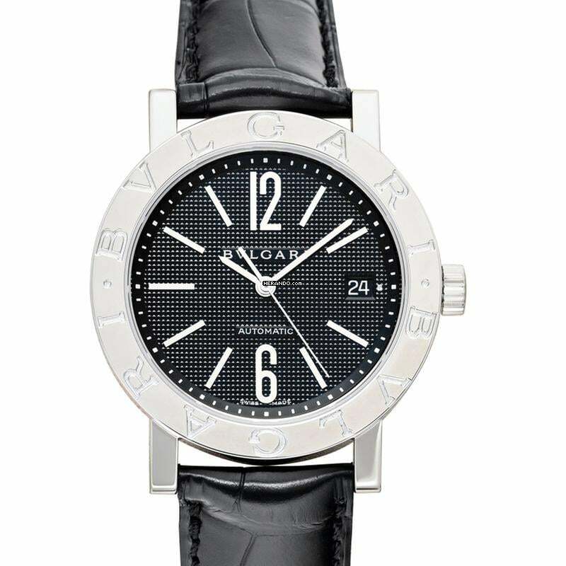  Bulgari Bulgari 101368 - Bvlgari Bvlgari Automatic Black Dial Stainless Steel Men's Watch </h1> 