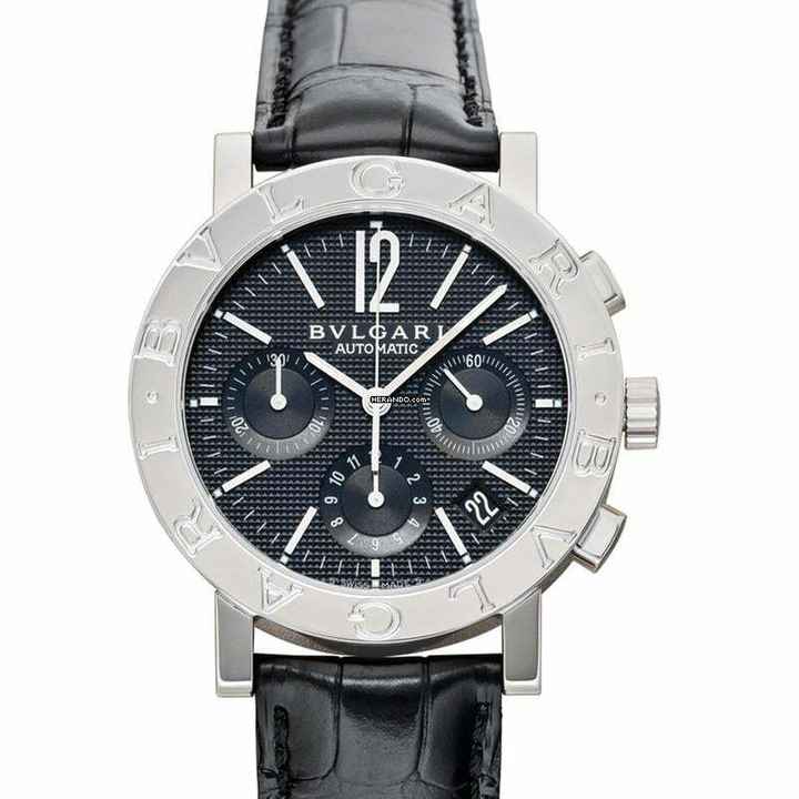  Bulgari Bulgari 101375 - Bvlgari Bvlgari Automatic Black Dial Stainless Steel Men's Watch </h1> 