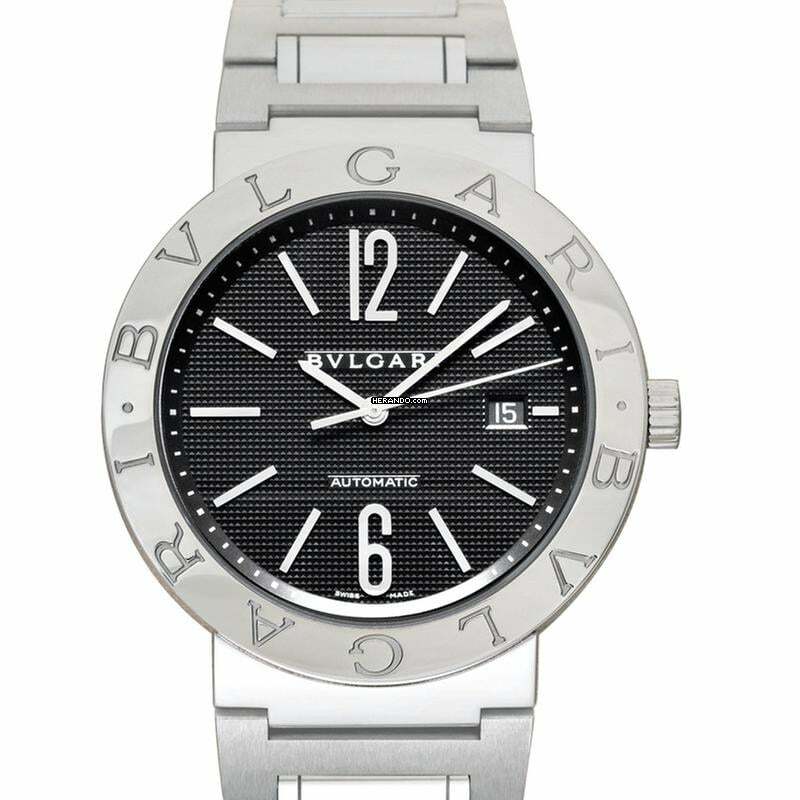  Bulgari Bulgari 101382 - Bvlgari Bvlgari Automatic Black Dial Stainless Steel Men's Watch </h1> 
