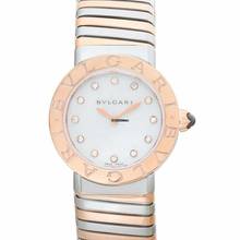 Thumbnail von Bulgari 102222 - Tubogas Quartz Mother of pearl Dial Stainless Steel Ladies Watch </h1>