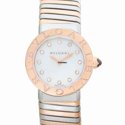  Bulgari 102222 - Tubogas Quartz Mother of pearl Dial Stainless Steel Ladies Watch </h1> 