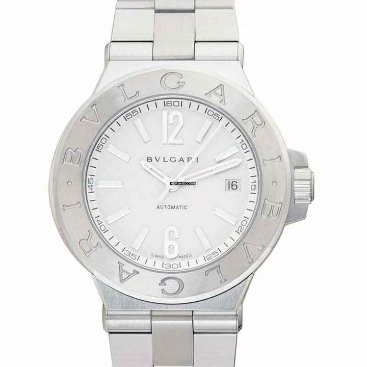  Bulgari Diagono 101628 - Diagono Automatic Silver Dial Stainless Steel Men's Watch </h1> 