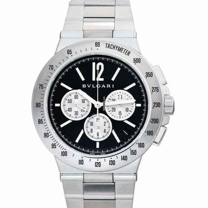  Bulgari Diagono 102761 - Diagono Automatic Black Dial Stainless Steel Men's Watch </h1> 