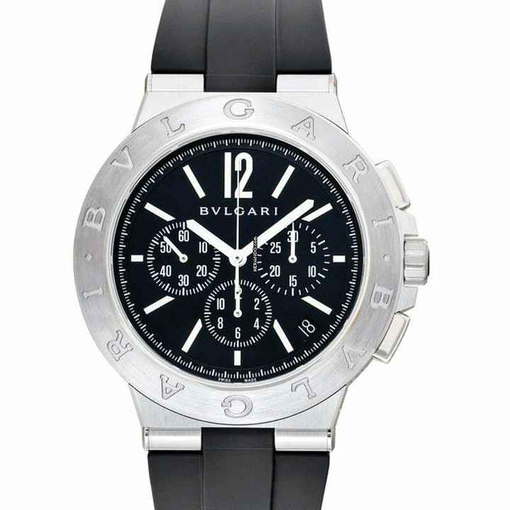  Bulgari Diagono 102768 - Diagono Automatic Black Dial Stainless Steel Men's Watch </h1> 
