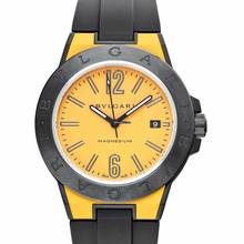 Thumbnail von Bulgari Diagono 102762 - Diagono Automatic Yellow Dial Ceramic Men's Watch </h1>