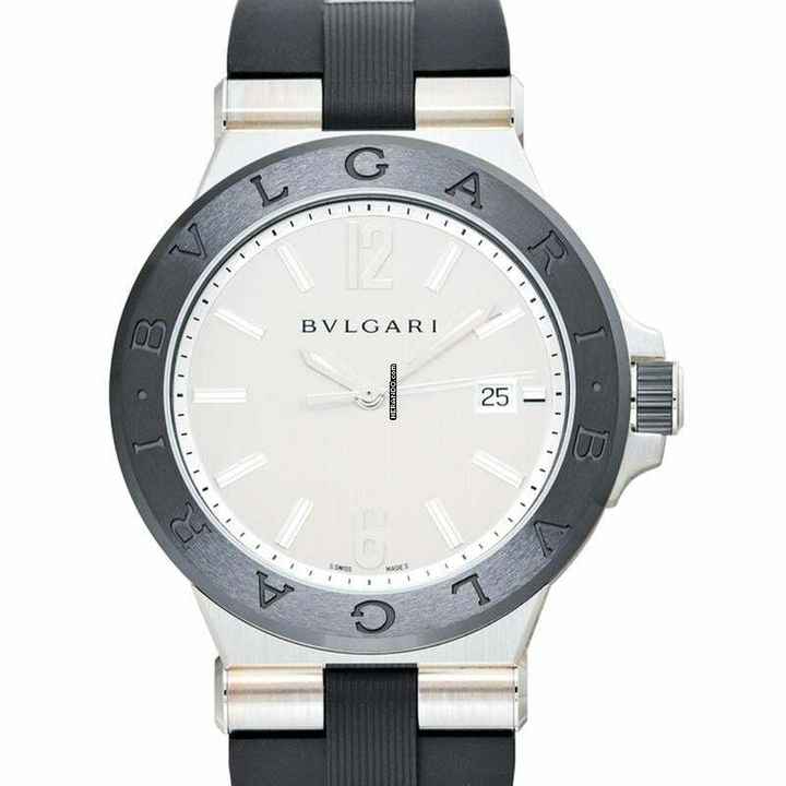  Bulgari Diagono 102252 - Diagono Automatic Silver Dial Stainless Steel Men's Watch </h1> 