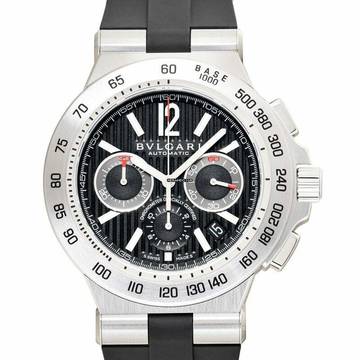  Bulgari Diagono 102228 - Diagono Automatic Black Dial Stainless Steel Men's Watch </h1> 