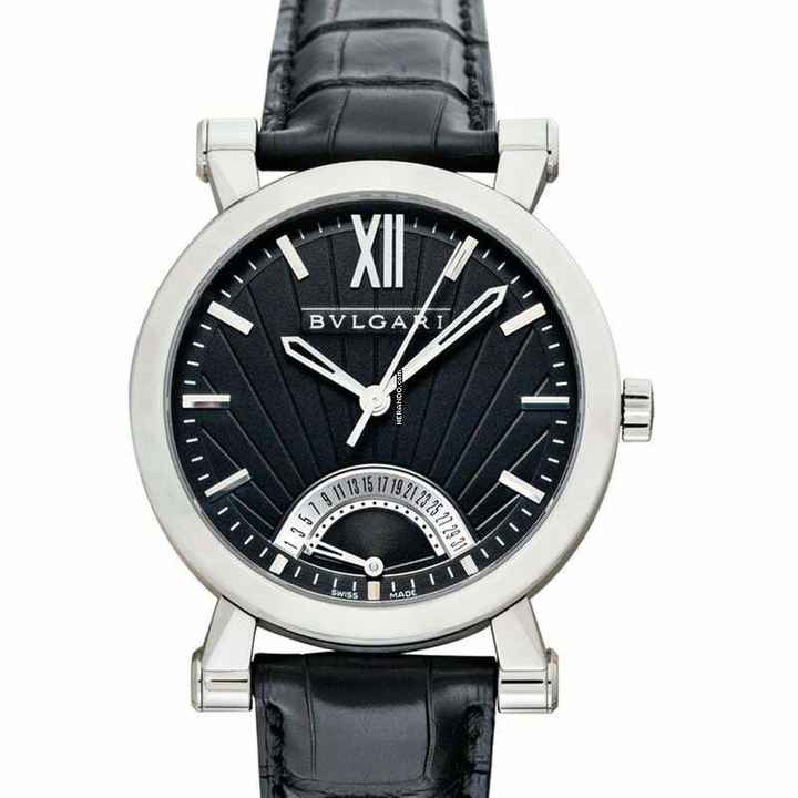  Bulgari Sotirio 101706 - Sotirio Automatic Black Dial Stainless Steel Men's Watch </h1> 