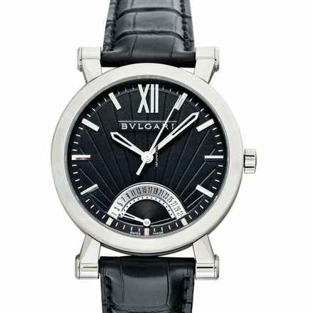  Bulgari Sotirio 101706 - Sotirio Automatic Black Dial Stainless Steel Men's Watch </h1> 