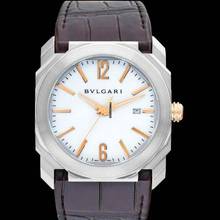 Thumbnail von Bulgari Octo 102207 - Octo Automatic White Dial Stainless Steel Men's Watch </h1>