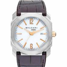 Thumbnail von Bulgari Octo 102207 - Octo Automatic White Dial Stainless Steel Men's Watch </h1>