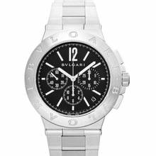 Thumbnail von Bulgari Diagono 102330 - Diagono Automatic Black Dial Stainless Steel Men's Watch </h1>