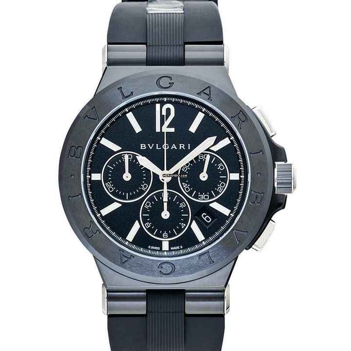  Bulgari Diagono 102122 - Diagono Automatic Black Dial Stainless Steel Men's Watch </h1> 