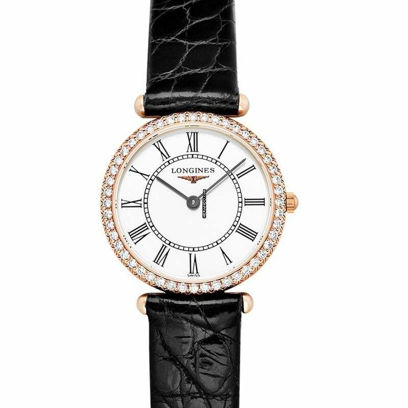  Longines La Grande Classique L41919110 - La Grande Classique Quartz White Dial 18kt Pink Gold Ladies Watch </h1> 
