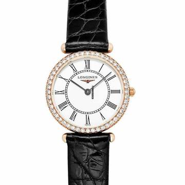  Longines La Grande Classique L41919110 - La Grande Classique Quartz White Dial 18kt Pink Gold Ladies Watch </h1> 