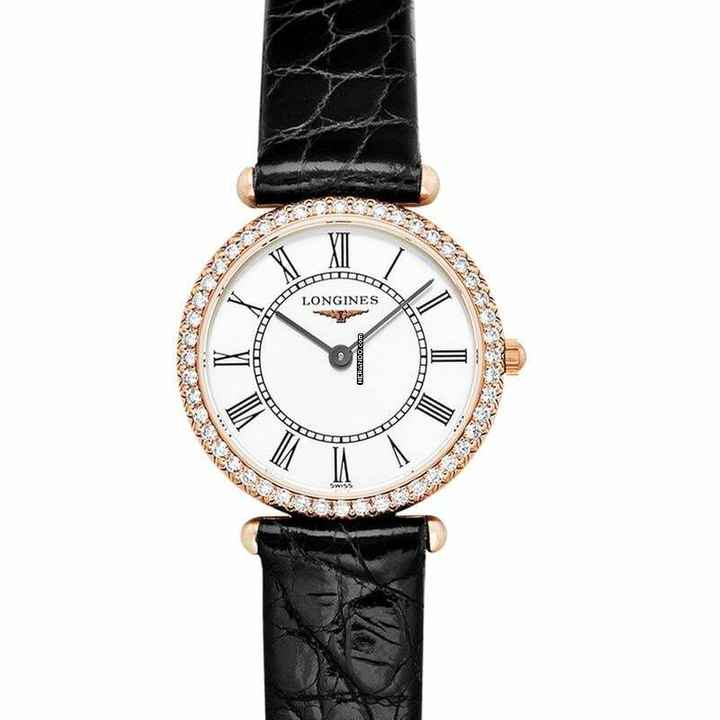  Longines La Grande Classique L41919110 - La Grande Classique Quartz White Dial 18kt Pink Gold Ladies Watch </h1> 