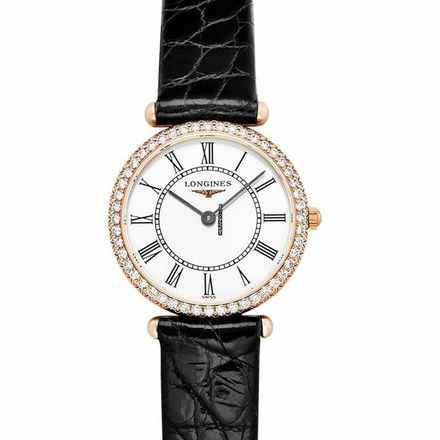  Longines La Grande Classique L41919110 - La Grande Classique Quartz White Dial 18kt Pink Gold Ladies Watch </h1> 