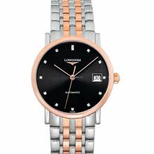 Thumbnail von Longines Elegant L48095577 - The Longines Elegant Collection Automatic Black Dial Stainless Steel Ladies Wa </h1>