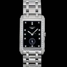 Thumbnail von Longines DolceVita L55120576 - DolceVita Quartz Black Dial Stainless Steel Ladies Watch </h1>