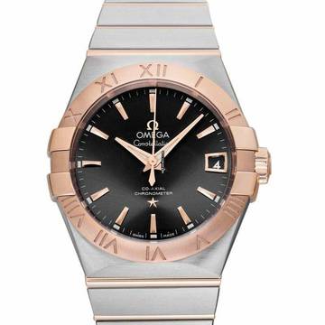  Omega Constellation Men 123.20.38.21.06.002 - Constellation Automatic Grey Dial Stainless Steel Men's Watch </h1> 