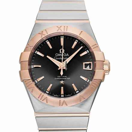  Omega Constellation Men 123.20.38.21.06.002 - Constellation Automatic Grey Dial Stainless Steel Men's Watch </h1> 