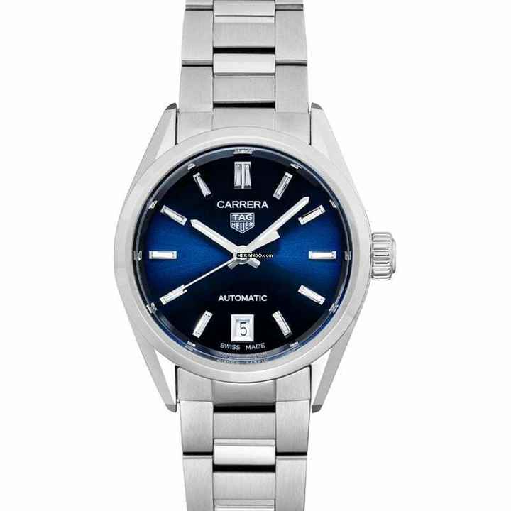  TAG Heuer Carrera Lady WBN2411.BA0621 - Carrera Automatic Blue Dial Stainless Steel Ladies Watch </h1> 