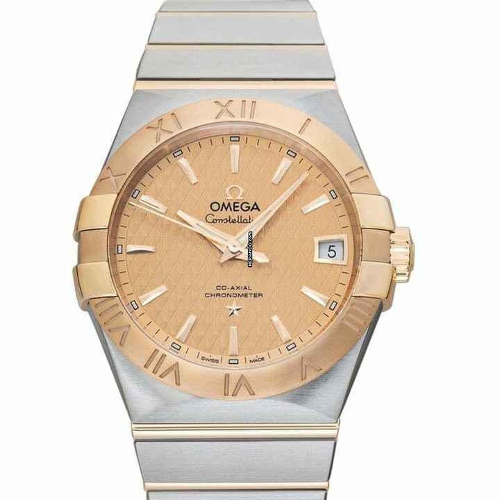  Omega Constellation Men 123.20.38.21.08.002 - Constellation Automatic Champagne Dial Stainless Steel Men's Watch </h1> 