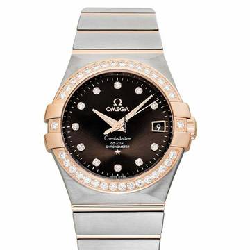  Omega Constellation Ladies 123.25.35.20.63.001 - Constellation Automatic Brown Dial Stainless Steel Ladies Watch </h1> 