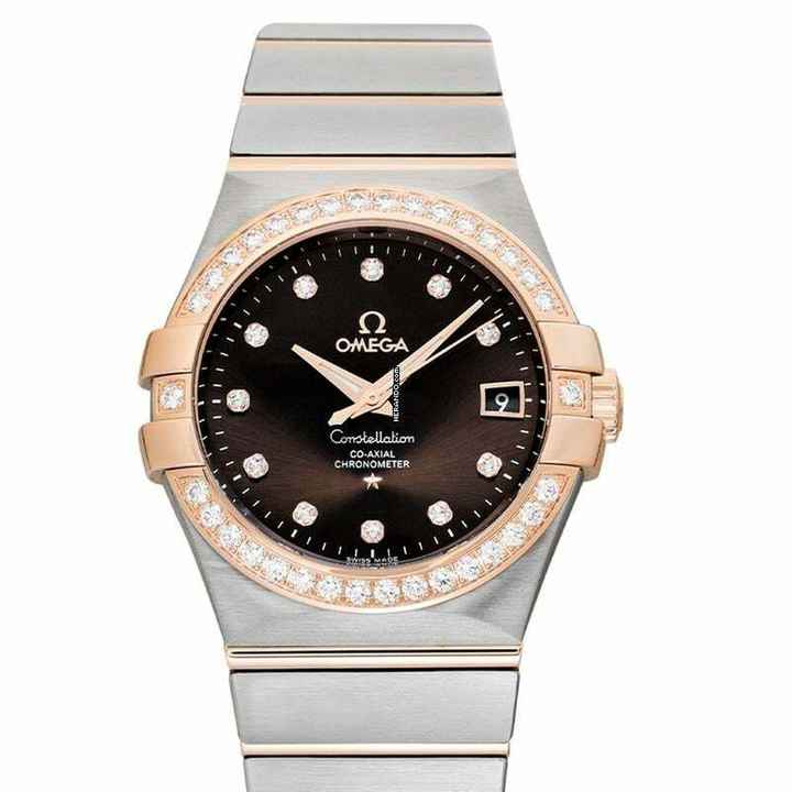  Omega Constellation Ladies 123.25.35.20.63.001 - Constellation Automatic Brown Dial Stainless Steel Ladies Watch </h1> 