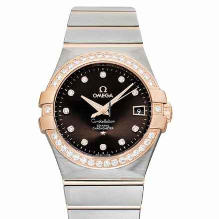  Omega Constellation Ladies 123.25.35.20.63.001 - Constellation Automatic Brown Dial Stainless Steel Ladies Watch </h1> 