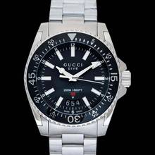 Thumbnail von Gucci Dive YA136301A - Dive Quartz Black Dial Stainless Steel Men's Watch </h1>