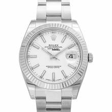 Thumbnail von Rolex Datejust 41 126334 - Datejust 41 Stainless Steel Fluted / Oyster / White </h1>