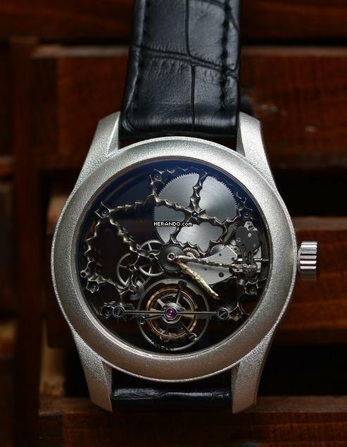Kees Engelbarts Argentium extremly skeleton Tourbillon Piece Unique