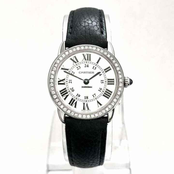  Cartier Ronde Solo de Cartier 29mm Quartz Steel 0.43TCW Diamond Watch </h1> 