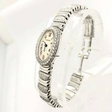 Thumbnail von Cartier Baignoire Mini 18K White Gold ~3.5TCW Diamond Watch </h1>