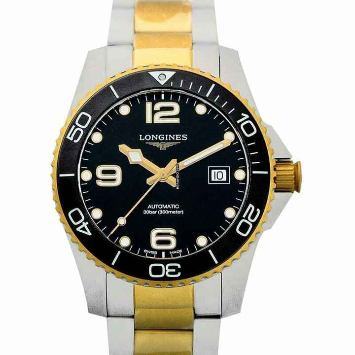  Longines HydroConquest L37813567 - HydroConquest Automatic Black Dial Stainless Steel Men's Watch </h1> 