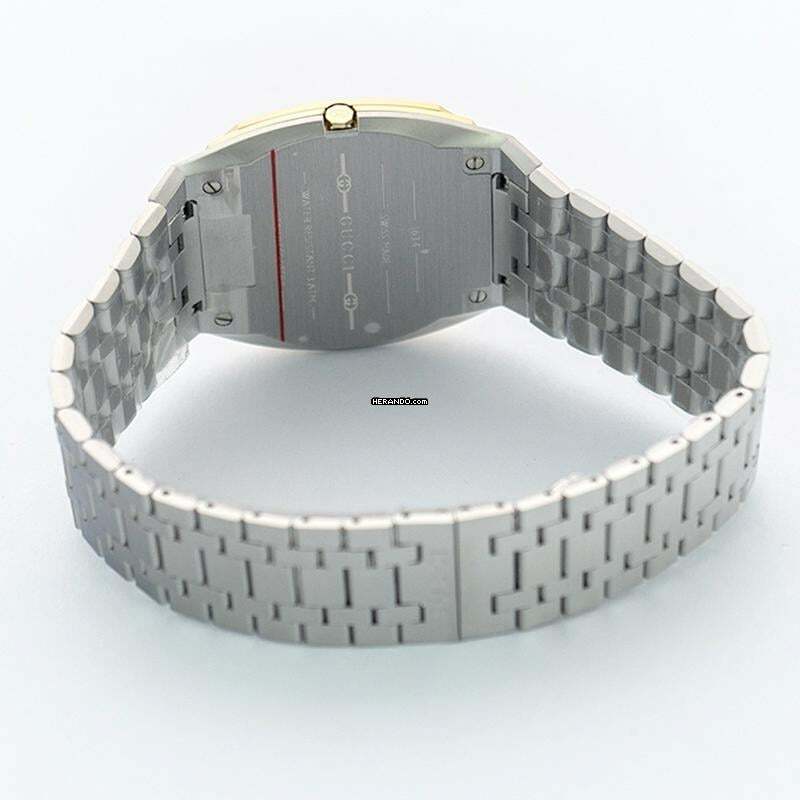 Thumbnail von Gucci YA163405 - 25H Quartz Gold-tone Dial Stainless Steel Unisex Watch </h1>