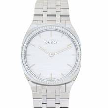 Thumbnail von Gucci YA163401 - 25H Quartz White Dial Stainless Steel Ladies Watch </h1>